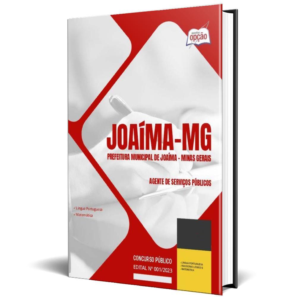 Miniatura Apostila Prefeitura Joaíma Mg 2024 Agente Serviços Públicos