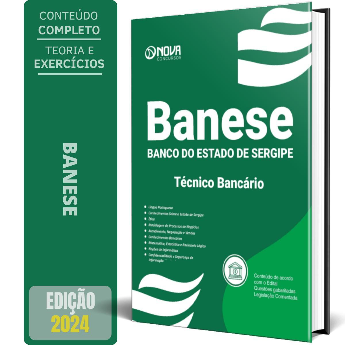 Miniatura Apostila Banese 2024 - Técnico Bancário