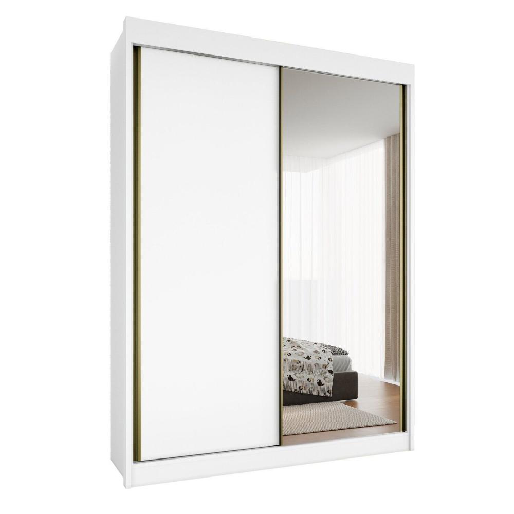 Miniatura Guarda-roupa Casal 2 Portas de Correr 100% Mdf Branco