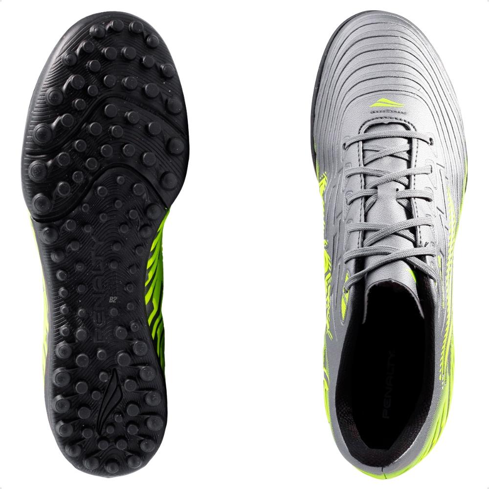 Chuteira Society Penalty Bravo Y-3.0 Unissex Chumbo / Amarelo - 35