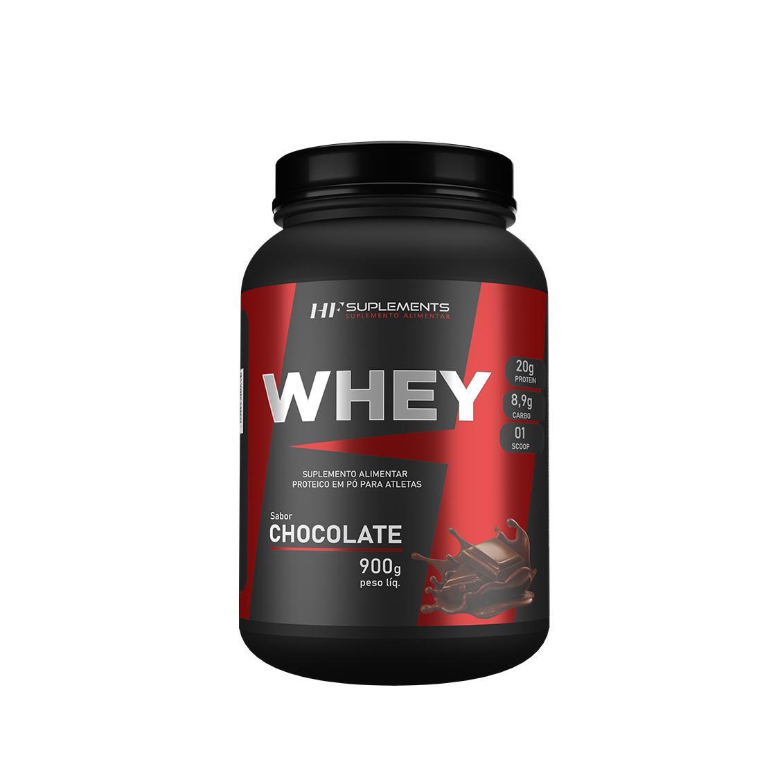 Miniatura Whey Protein Chocolate 900G + Creatina 3G 120Caps Pura + Coq