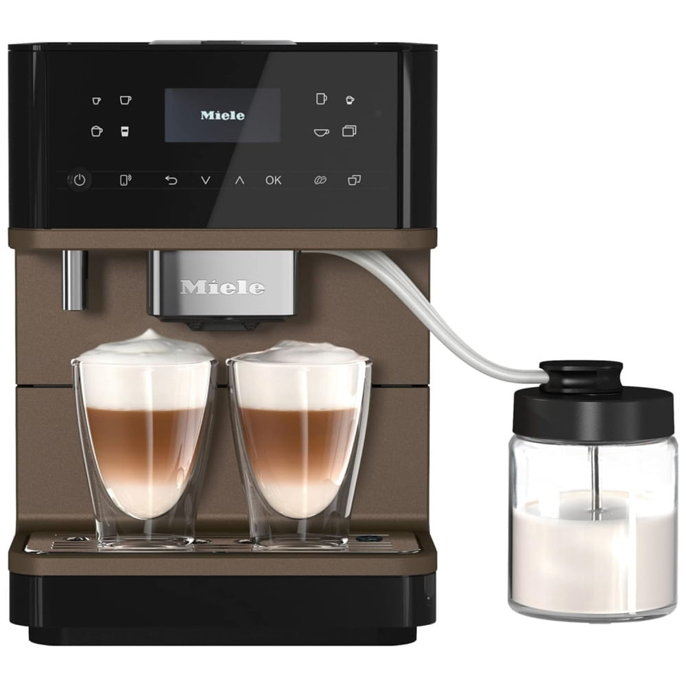 Miniatura Máquina de Café Automática 1,8L com OneTouch, Sistema Aromático, 8 Perfis Individuais e Wi-fi, 110V, Miele CM6360, Preta