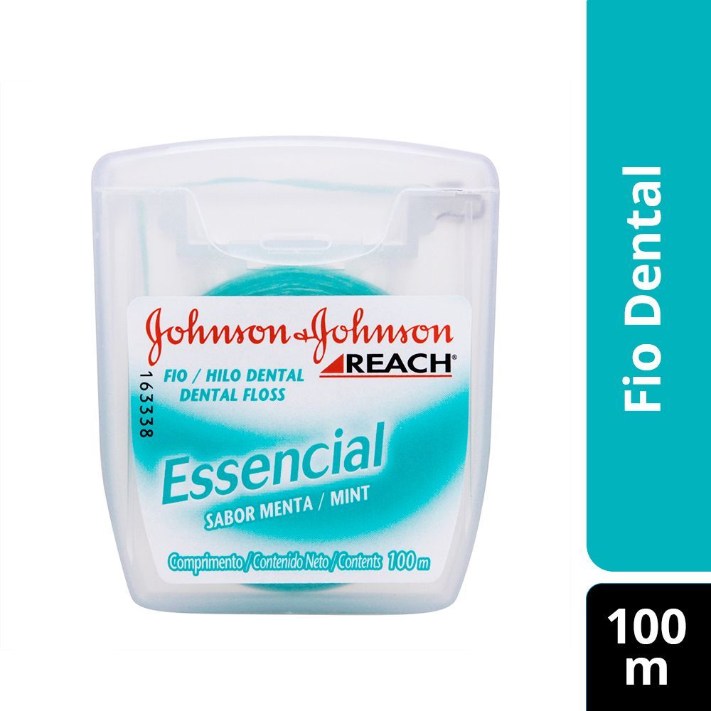 Miniatura Fio Dental Reach Johnson's Essencial Menta 100m