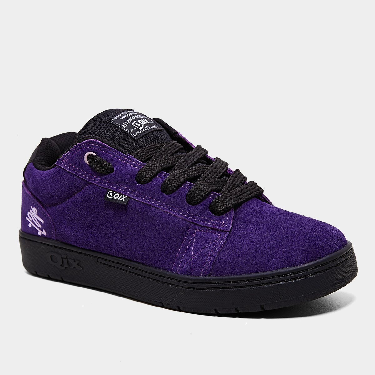 Miniatura Tênis Qix Allan Mesquita Roxo+Preto - 35