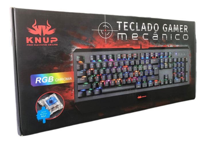 Teclado Gamer Mecanico Switch Blue Knup Kp-Tm005 Chroma
