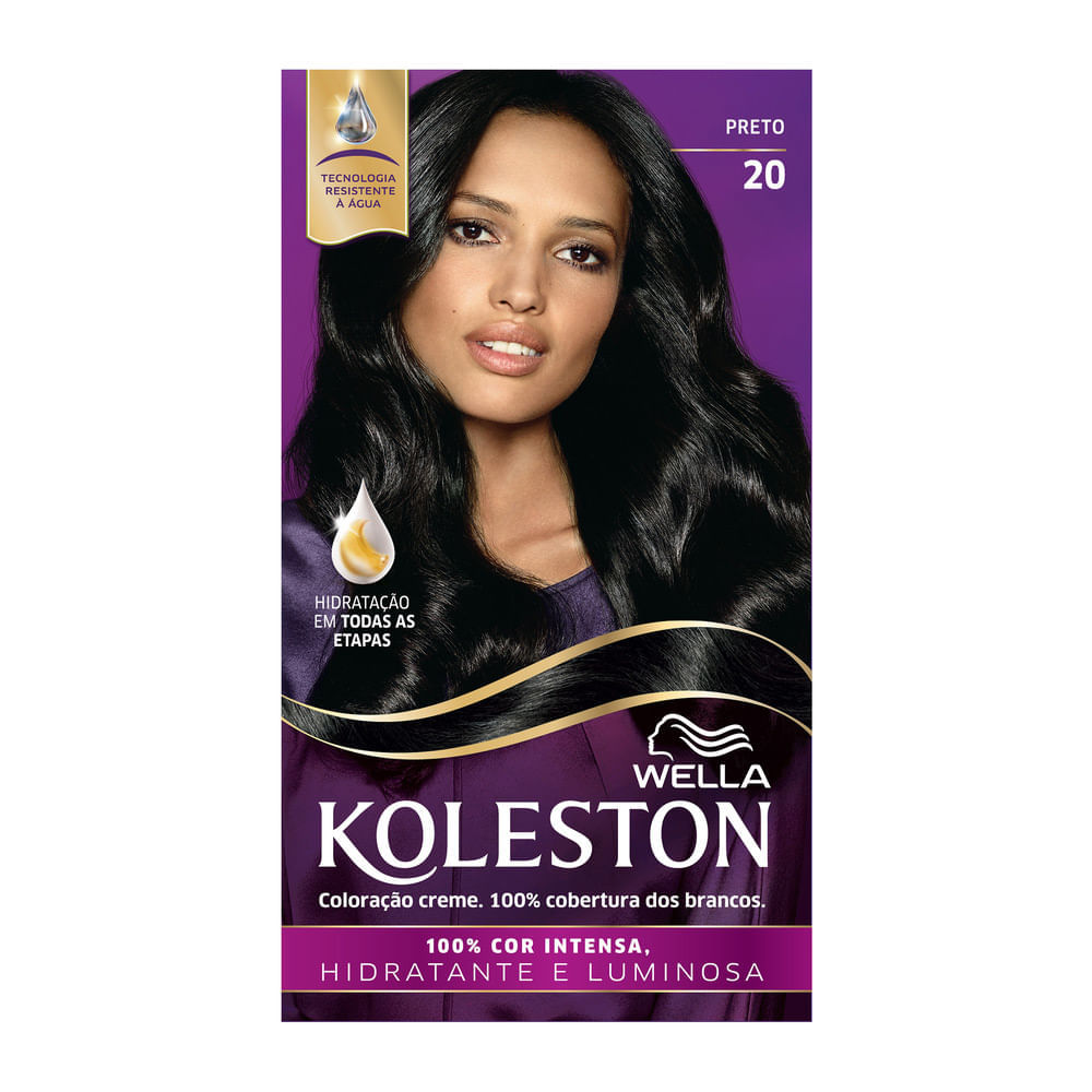 Miniatura Tinta de Cabelo Koleston Preto 20