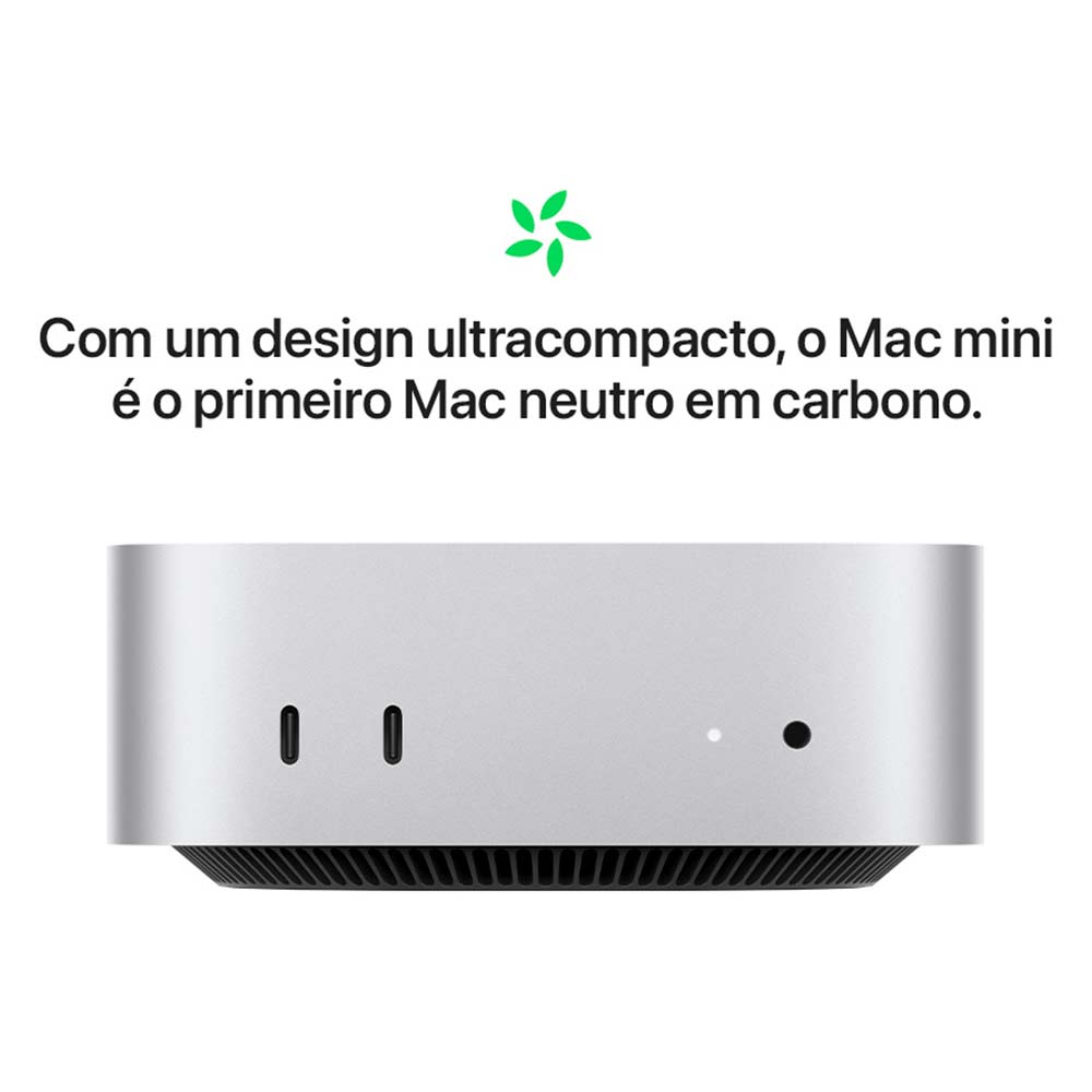 Miniatura Mac Mini Chip M4 Pro (24 GB, SSD de 512 GB) - Prateado Bivolt