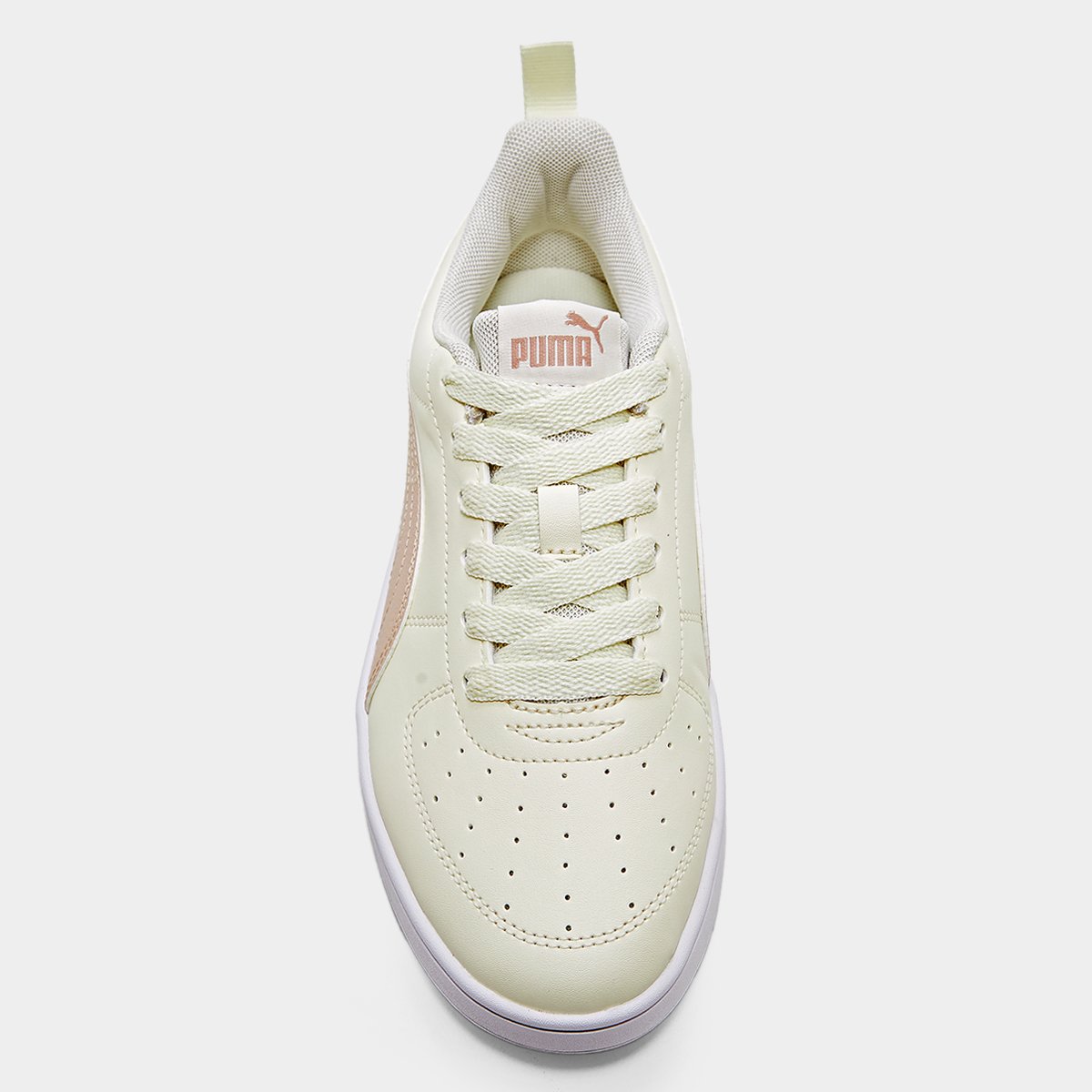 Miniatura Tênis Puma Rickie Feminino Off White+Nude - 34