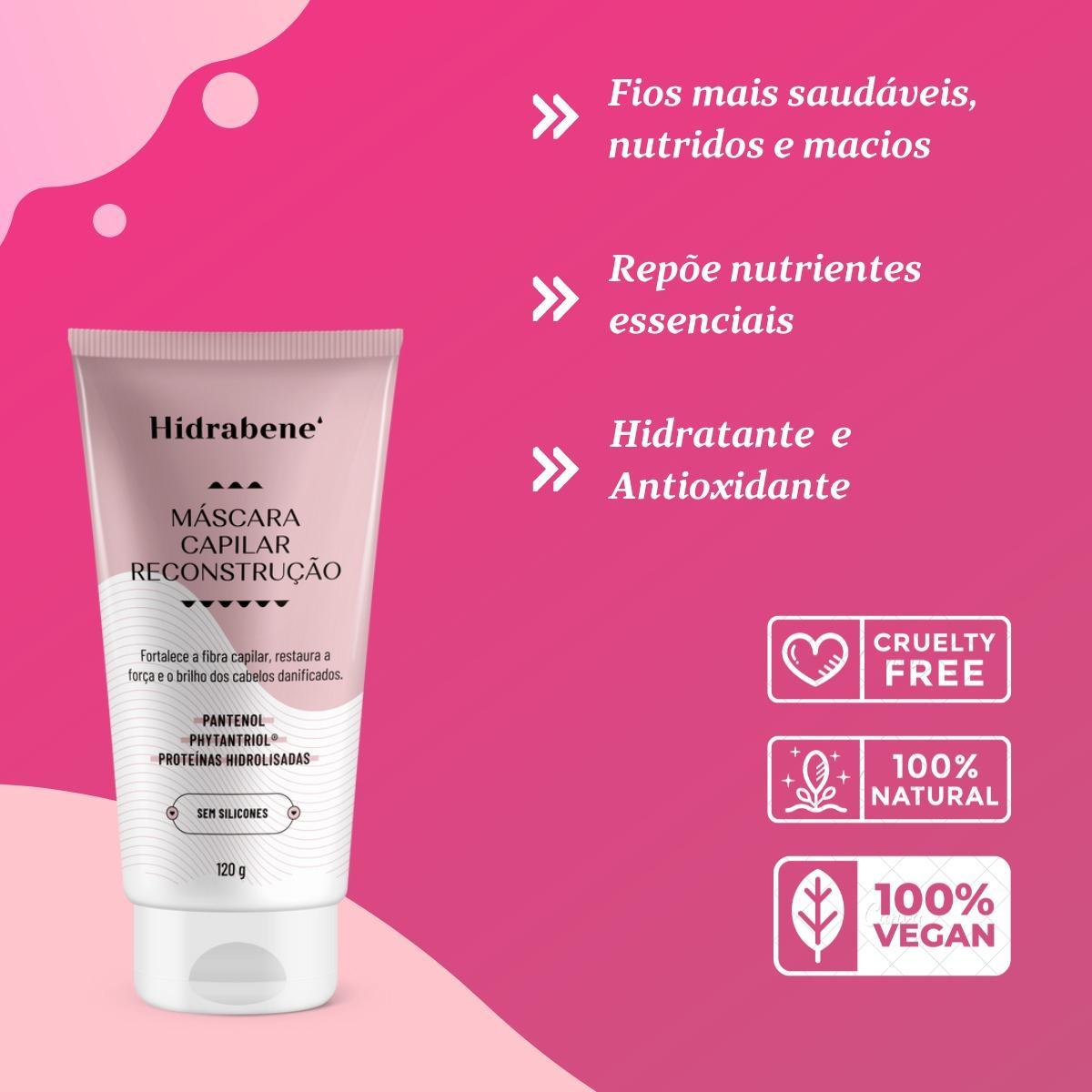 Miniatura Máscara Capilar De Reconstrução Hidrabene 120G