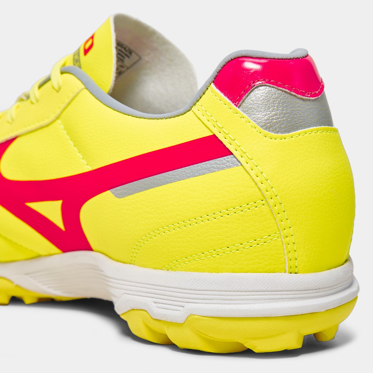 Chuteira Society Mizuno Morelia Classic Unissex Amarelo+Laranja - 38