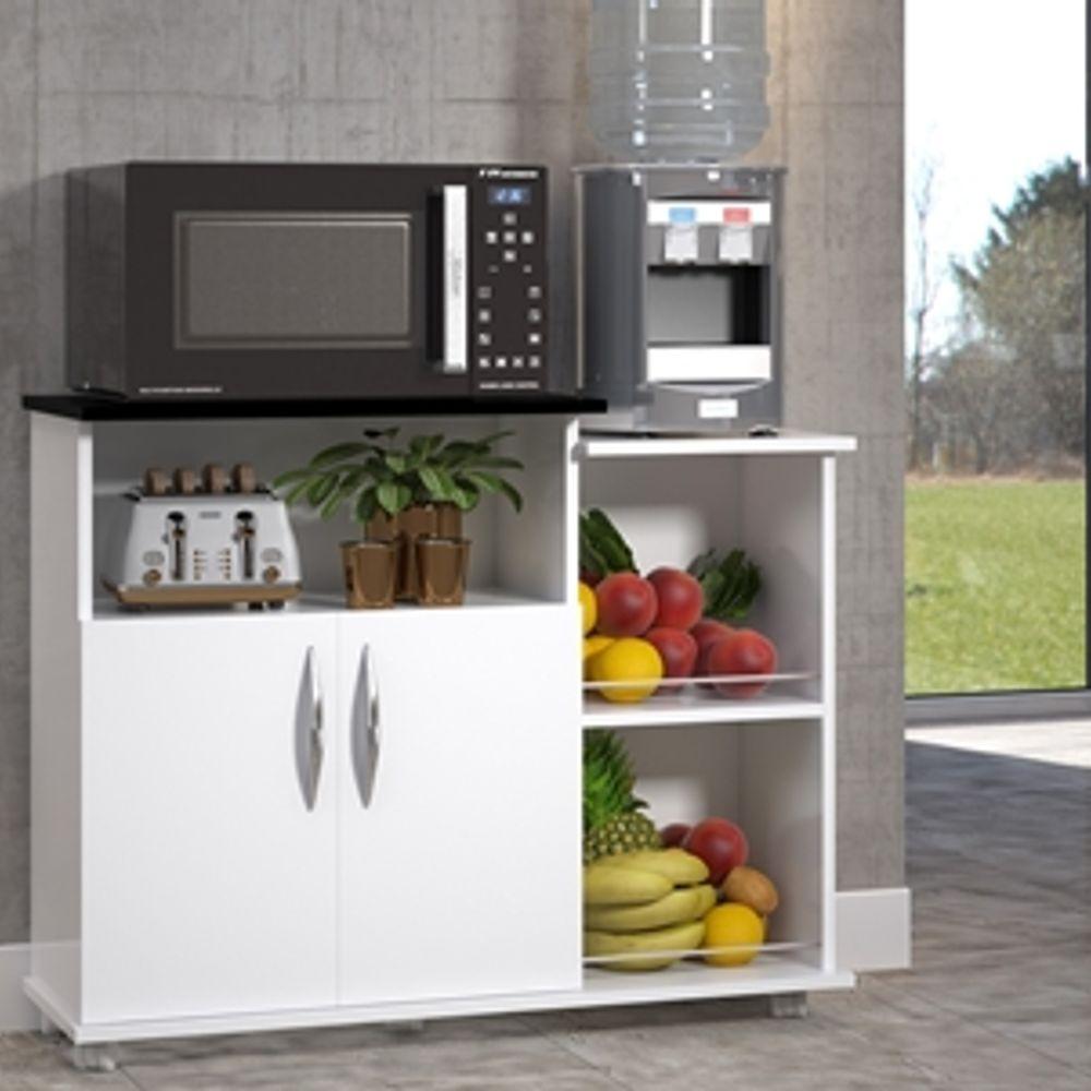 Miniatura Fruteira Armário De Cozinha 2 Portas C/ Rodinhas Base Uten.