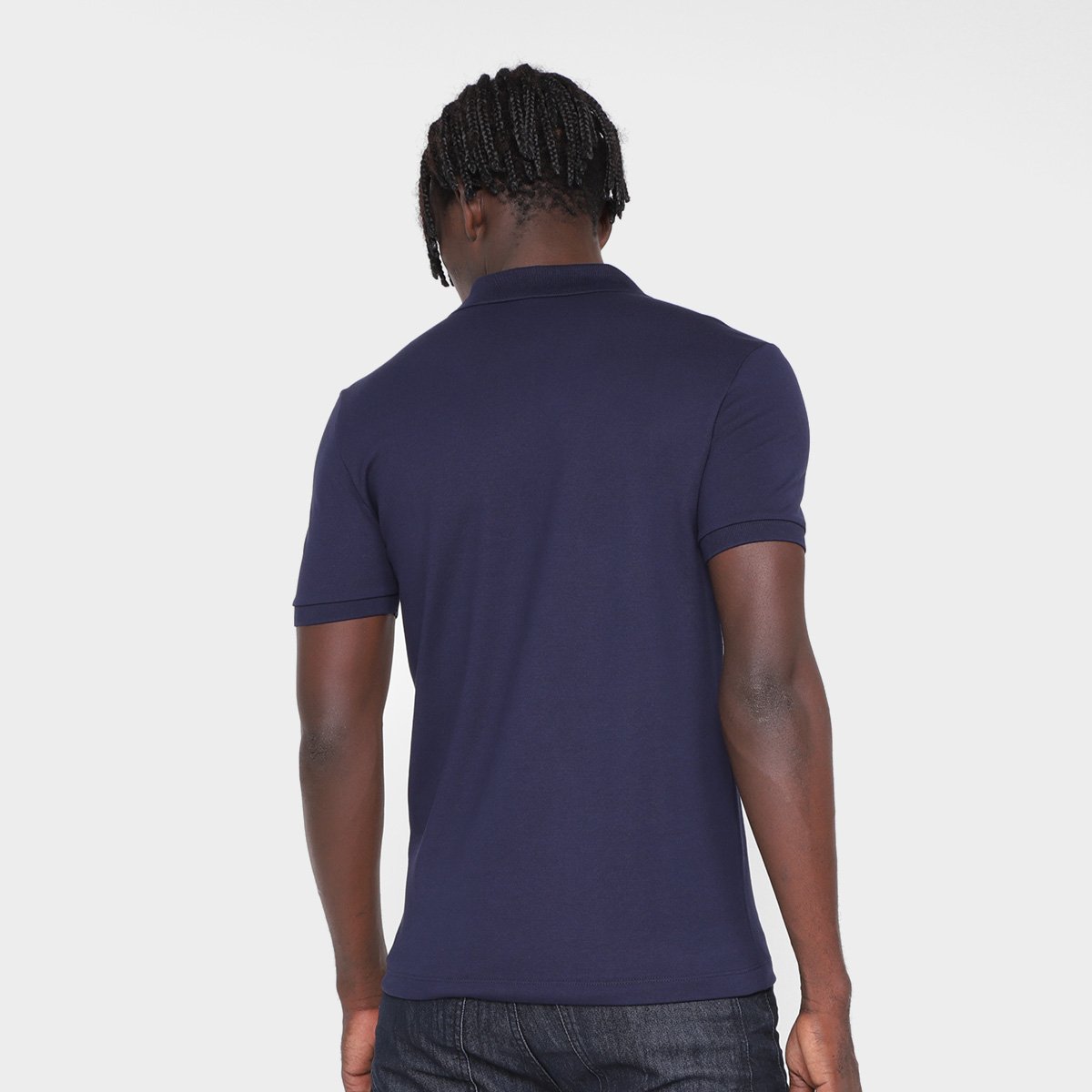 Miniatura Camisa Polo Lacoste Slim Fit Masculina Marinho - EEGG