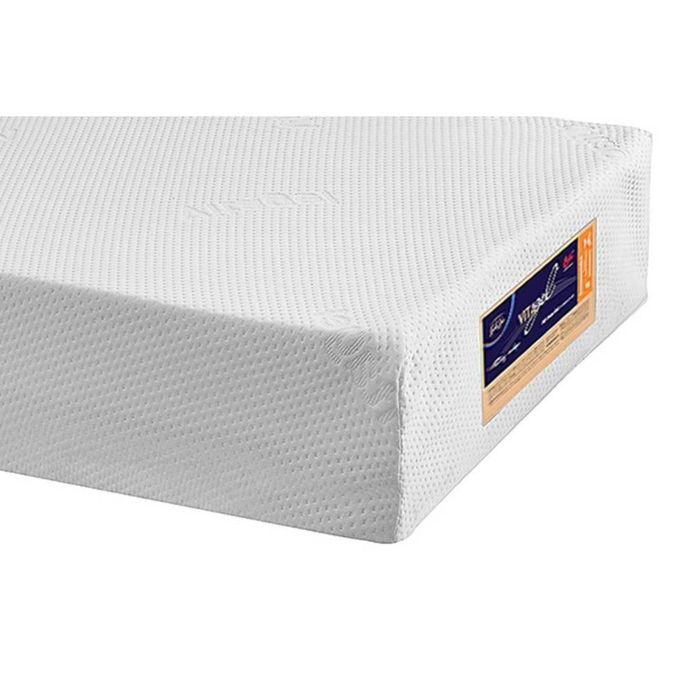 Miniatura Colchão Solteiro Espuma Viscoelástico Vitagel Hr Visco Gel Convencional (88x188x23) - Castor
