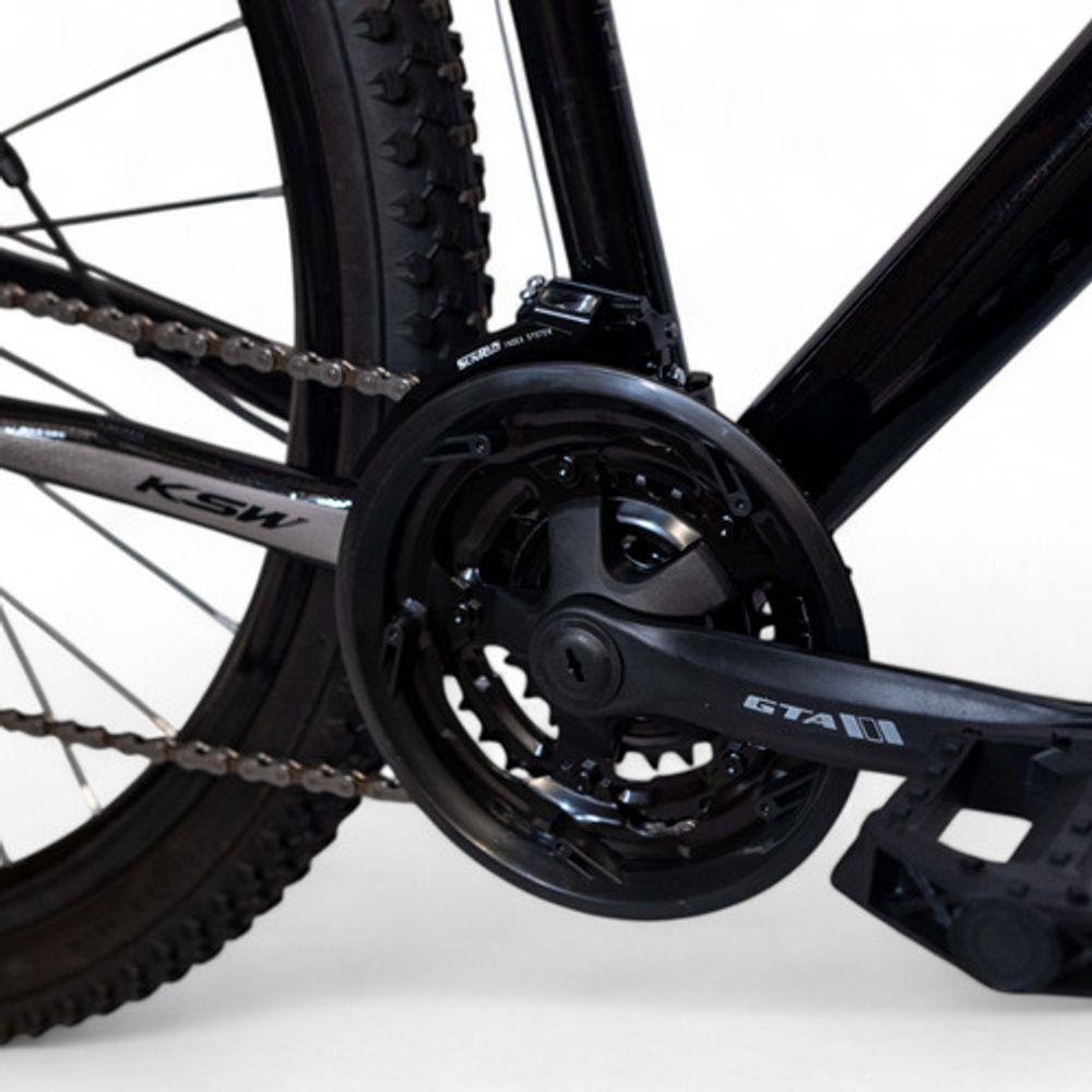 Miniatura Bicicleta Aro 29 Ksw 27v Alumínio Freio Hidráulico Preto/rosa/azul 15