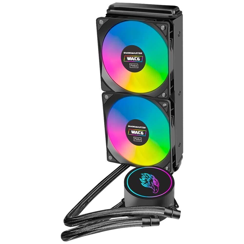 Miniatura Water Cooler K-Mex Wac6 240Mm Intel Amd Led Multicolor Preto