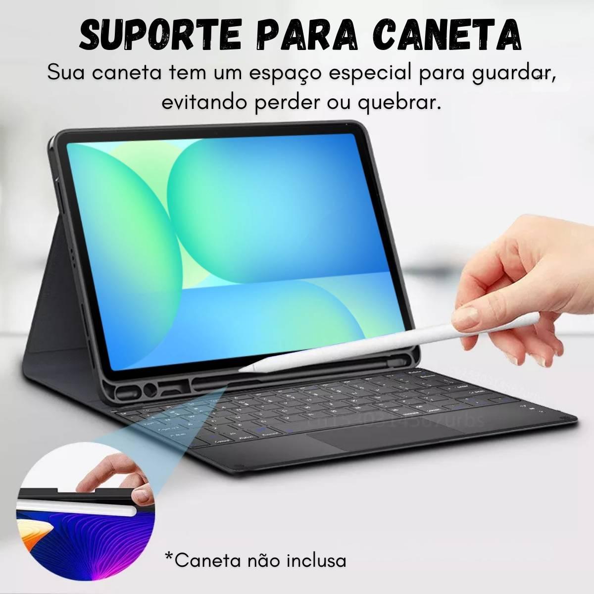 Capinha Teclado Magnética Para Galaxy Tab S10 Fe 10.9 - X526