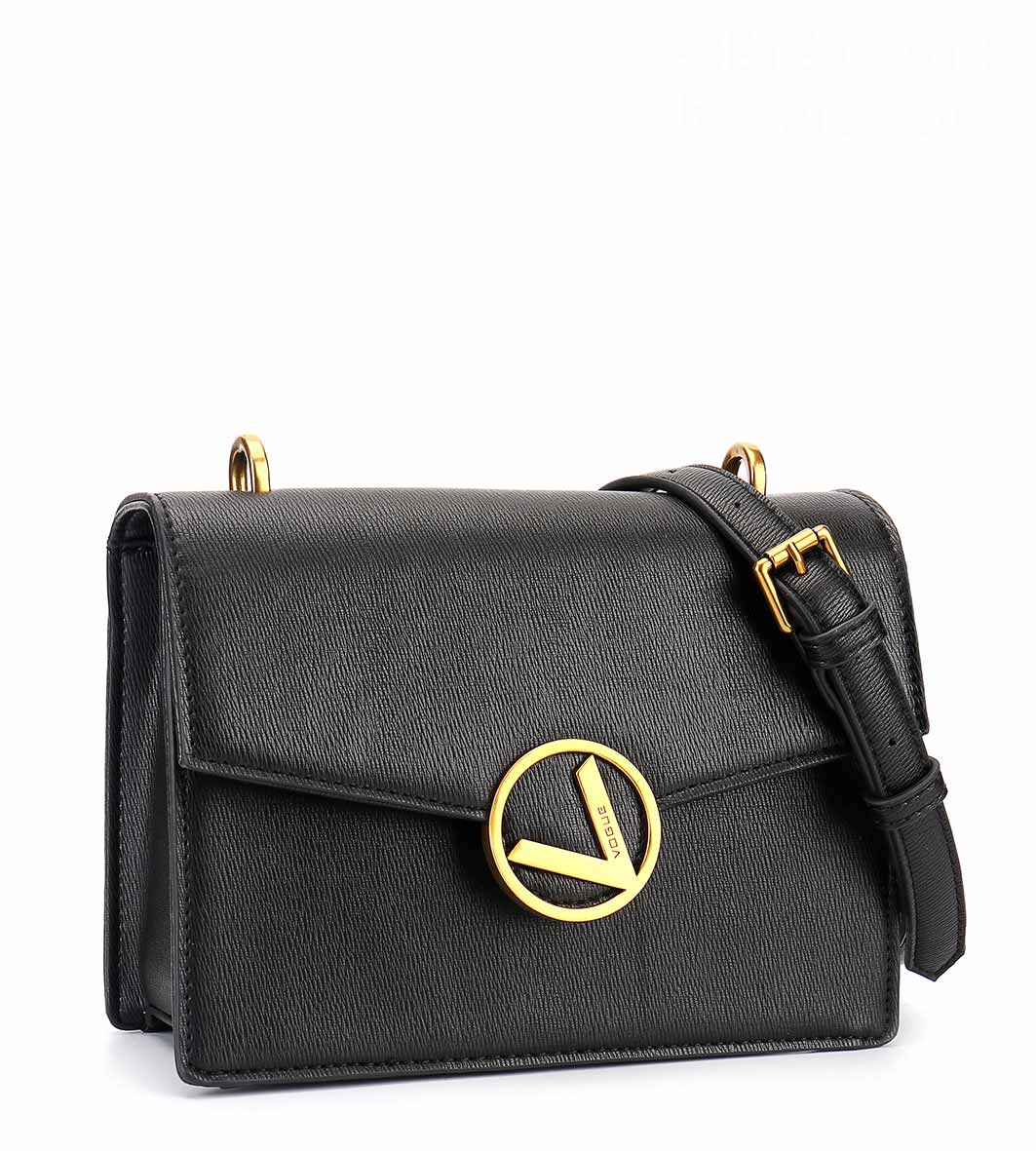 Miniatura Bolsa Estruturada Vogue Preta