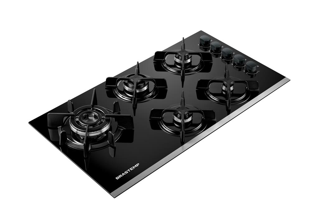 Miniatura Cooktop 5 Bocas Brastemp Eclipse Collection com Quadrichama - BDD86AP Bivolt