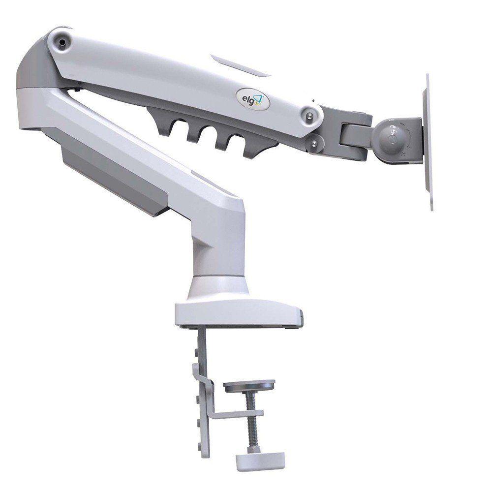Suporte Monitor Branco Articulado 17 A 35 Pistão F80w Elg