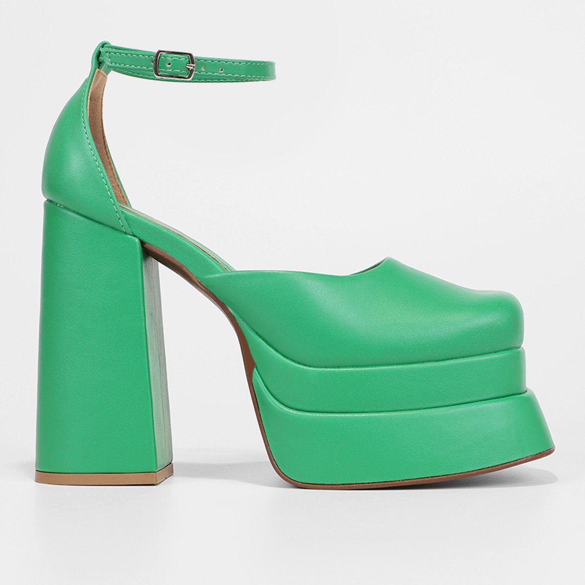Miniatura Scarpin Shoestock Meia Pata Plataforma Boneca Verde - 35