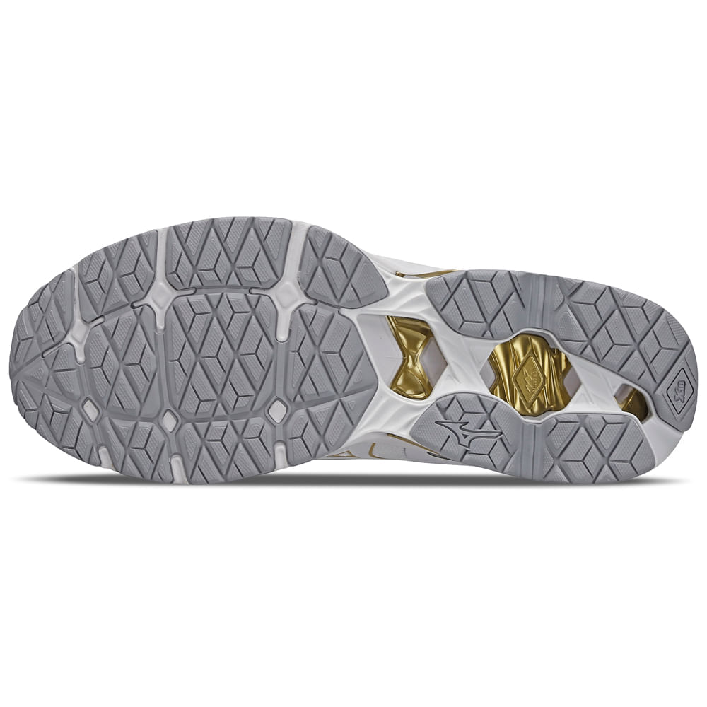 Miniatura Tênis de Corrida Unissex Mizuno Wave Invictus 4 Branco - 34