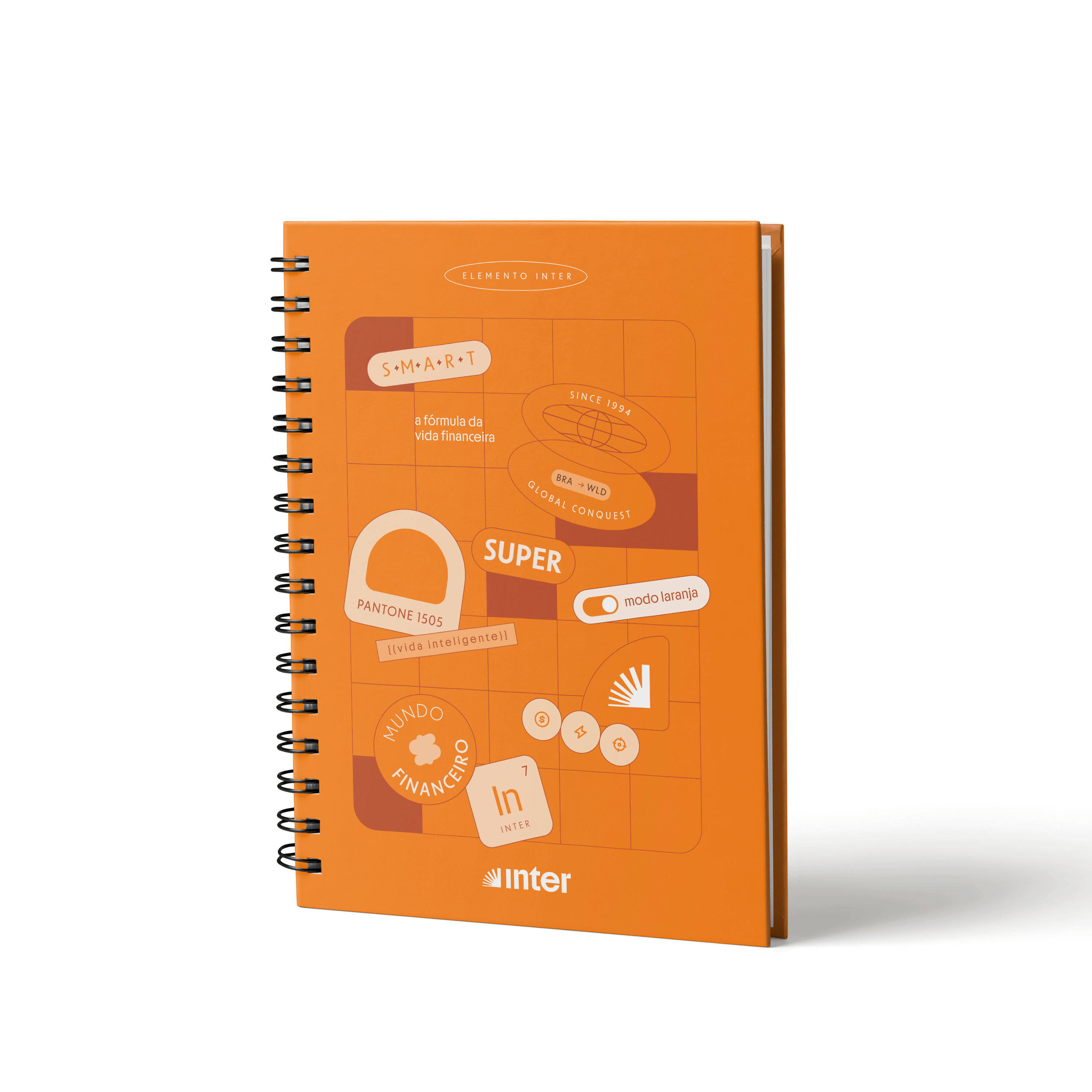 Miniatura Caderno Elemento Inter - Laranja