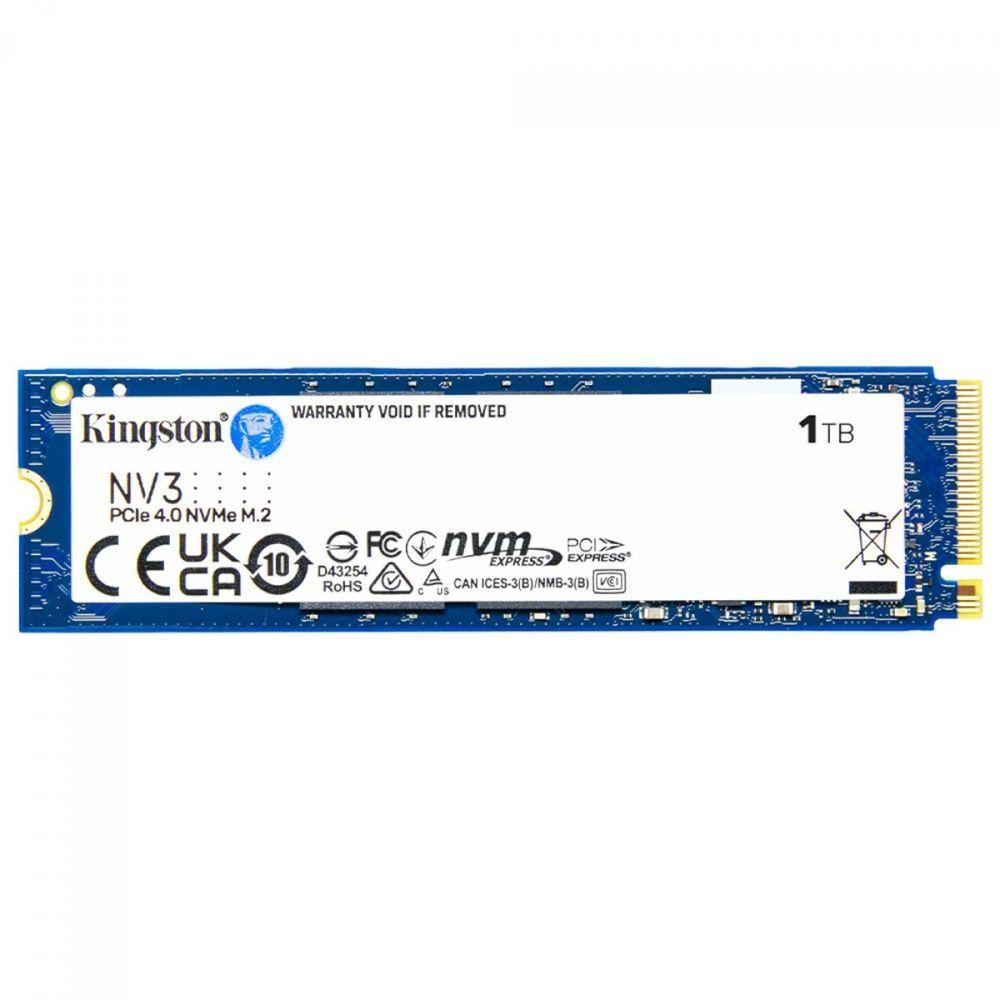 Miniatura Ssd Kingston 1tb M.2 Nvme Pcie 4.0 Nv3 Snv3s-1000g Leitura 3500mb-s Gravação 2800mb-s