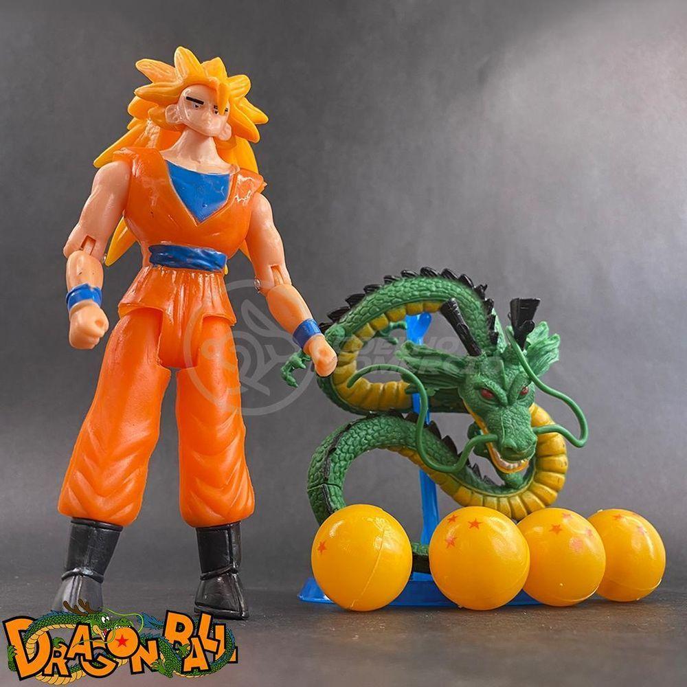 Miniatura Kit 4 Bonecos Dragon Ball Z Action Figure Esféras Do Dragão