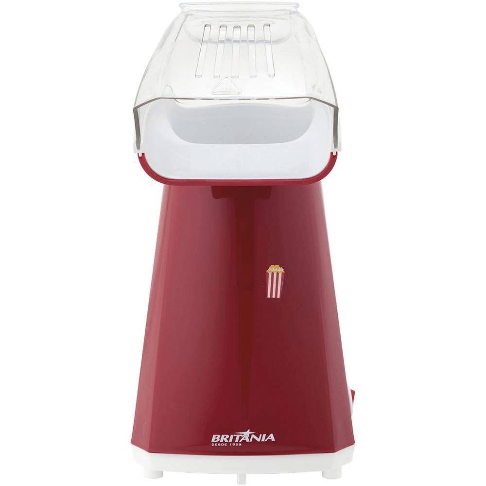 Miniatura Pipoqueira Eletrica 1200w 5 Ciclos Britania Luxxcook Vermelha 220V