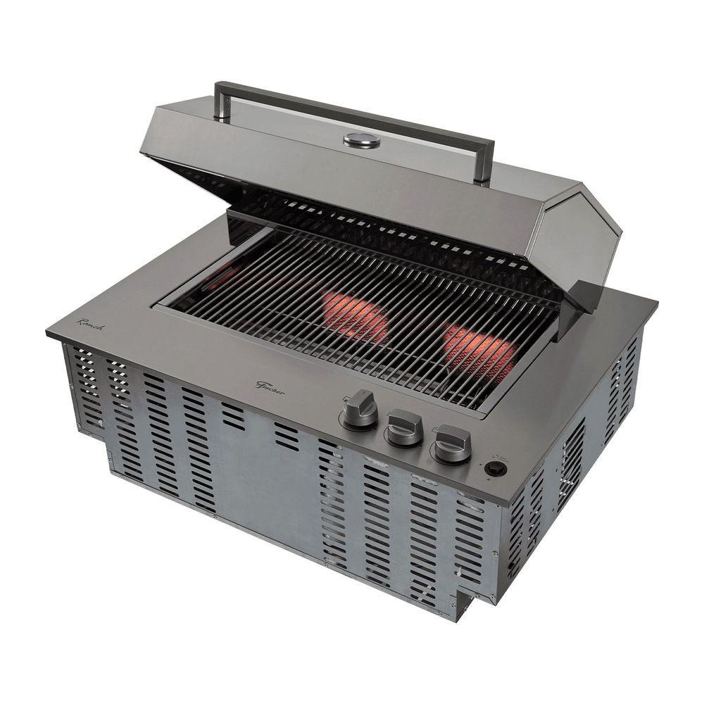 Miniatura Churrasqueira A Gás Cooktop Fischer Ranch Com Tampa Bivolt 31200 - 83551 Bivolt