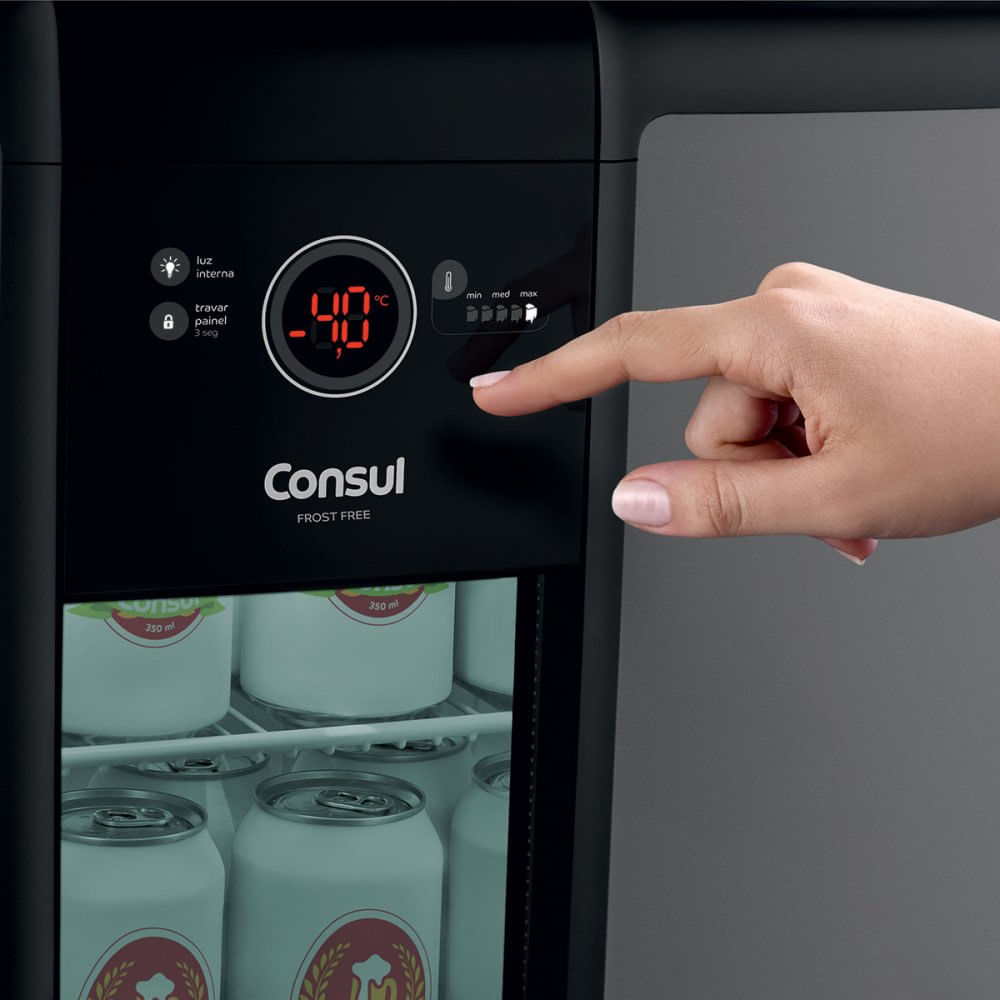 Miniatura Cervejeira Frost Free 1 Porta 82 Litros CZD12AT Consul Cinza - 110V