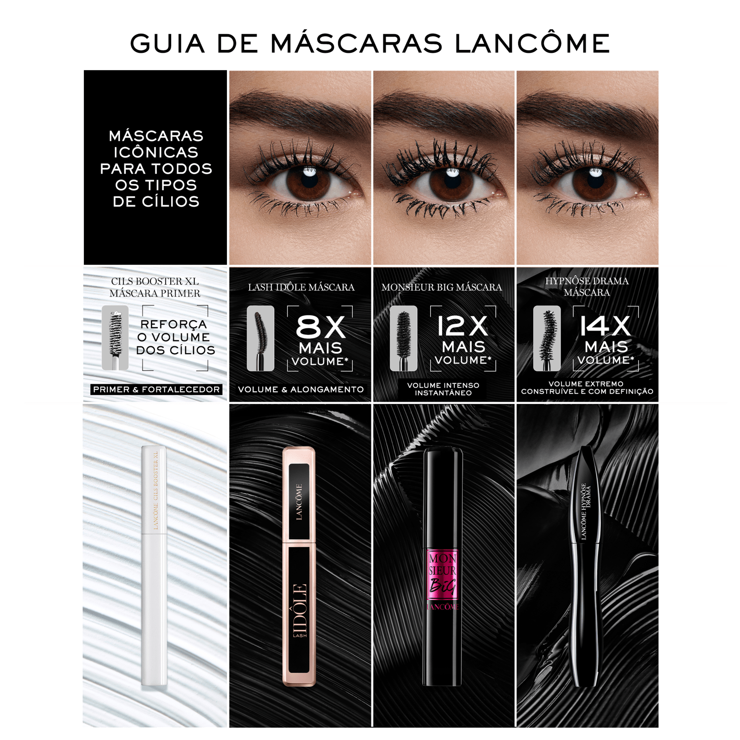 Lancôme Hypnôse Drama 01 Excessive Black - Máscara de Cílios 8ml