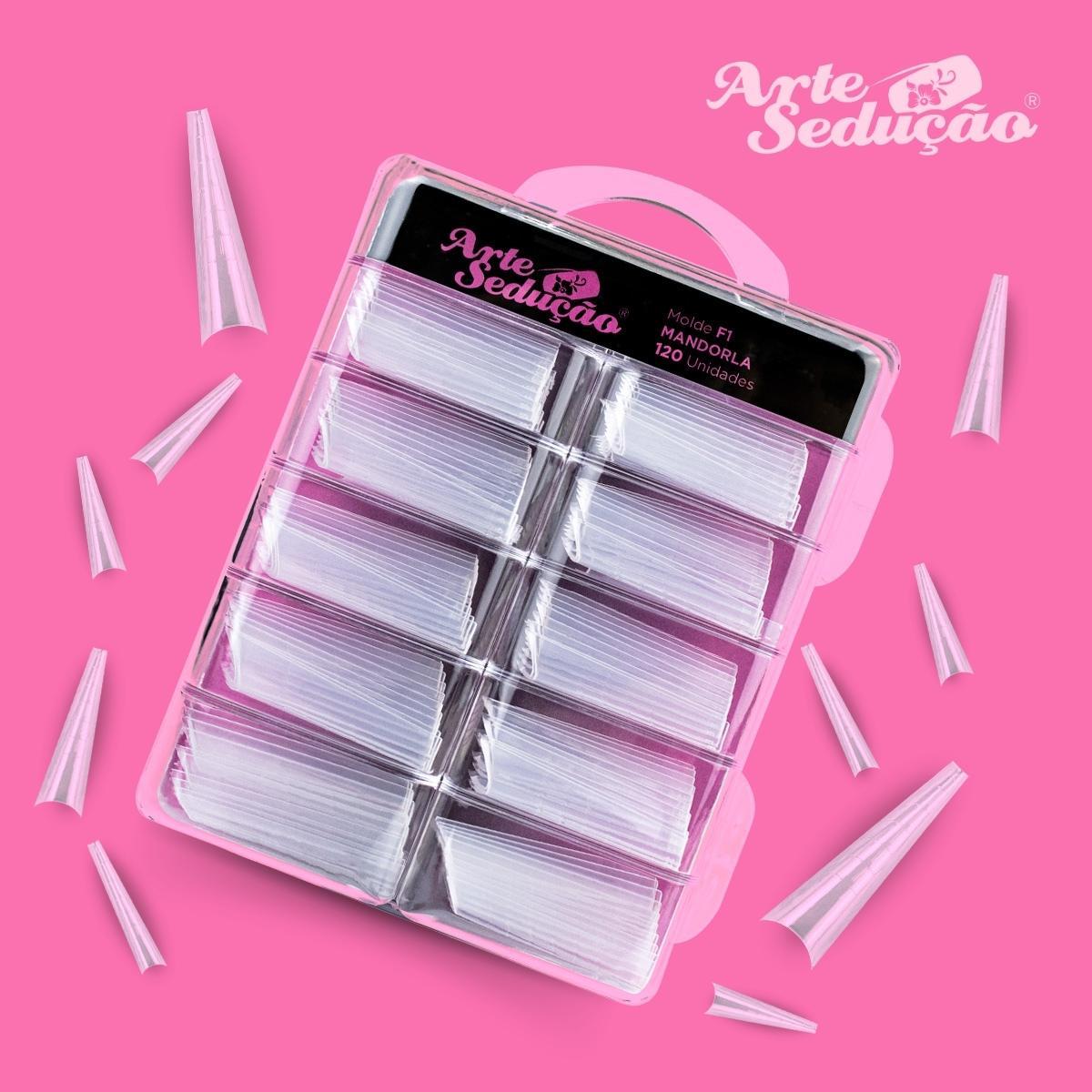 Miniatura Molde F1 Mandorla Unhas De Gel Acrigel Arte Sedução, 120 Und