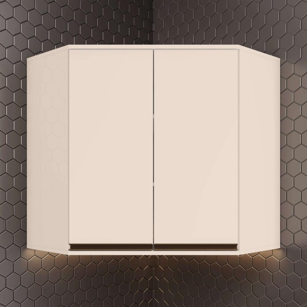 Miniatura Armário Aéreo Canto Oblíquo 2 Portas Aurora Off White