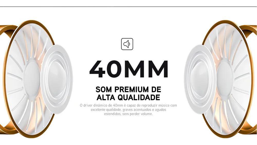 Fone De Ouvido Headphone Dapon H02D Bluetooth 5.1 Microfone