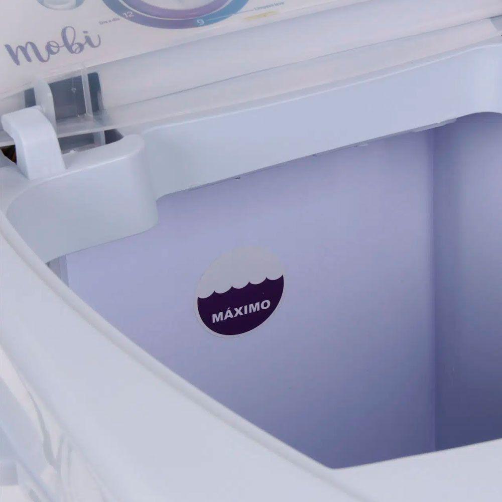 Miniatura Maquina De Lavar Roupas Praxis 4 Kg 380w 5 Modos Mobi Branco 220v 220V