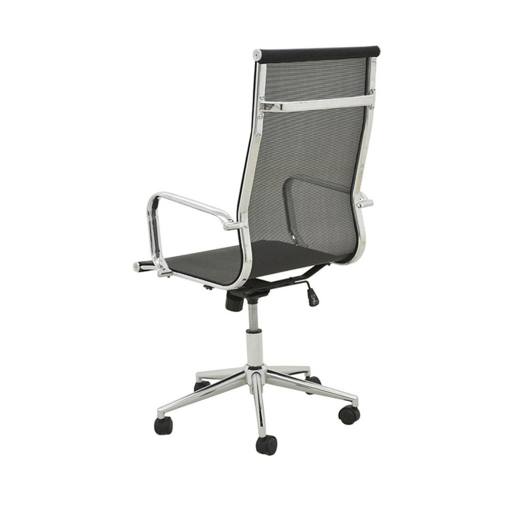 Kit 4 Cadeiras de Escritório Presidente Giratória Office Sevilha Tela Rivatti Preto