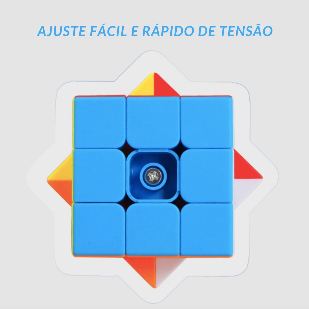 Cubo Mágico 3X3X3 Para Jogo De Diversão Colorido