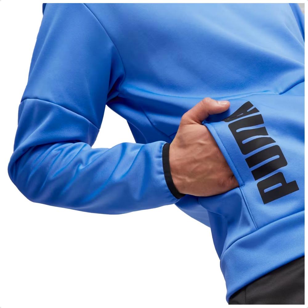 Miniatura Jaqueta Moletom Puma Train All Day Pwrfleece Masculina Azul / Azul - GG