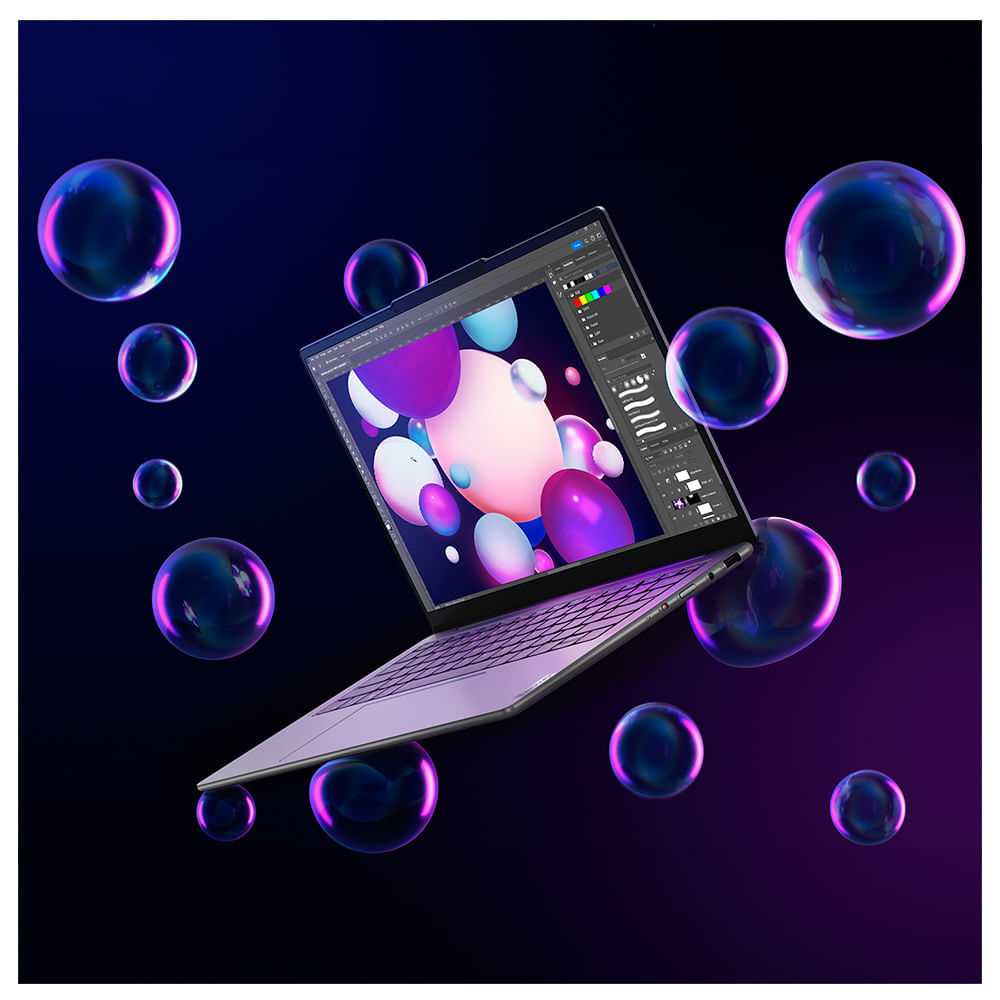 Miniatura Notebook Lenovo Yoga Slim 7i Core Ultra 5, 16GB, 512GB SSD, Tela de 14" OLED, Windows 11 - 83GM0003BR Bivolt
