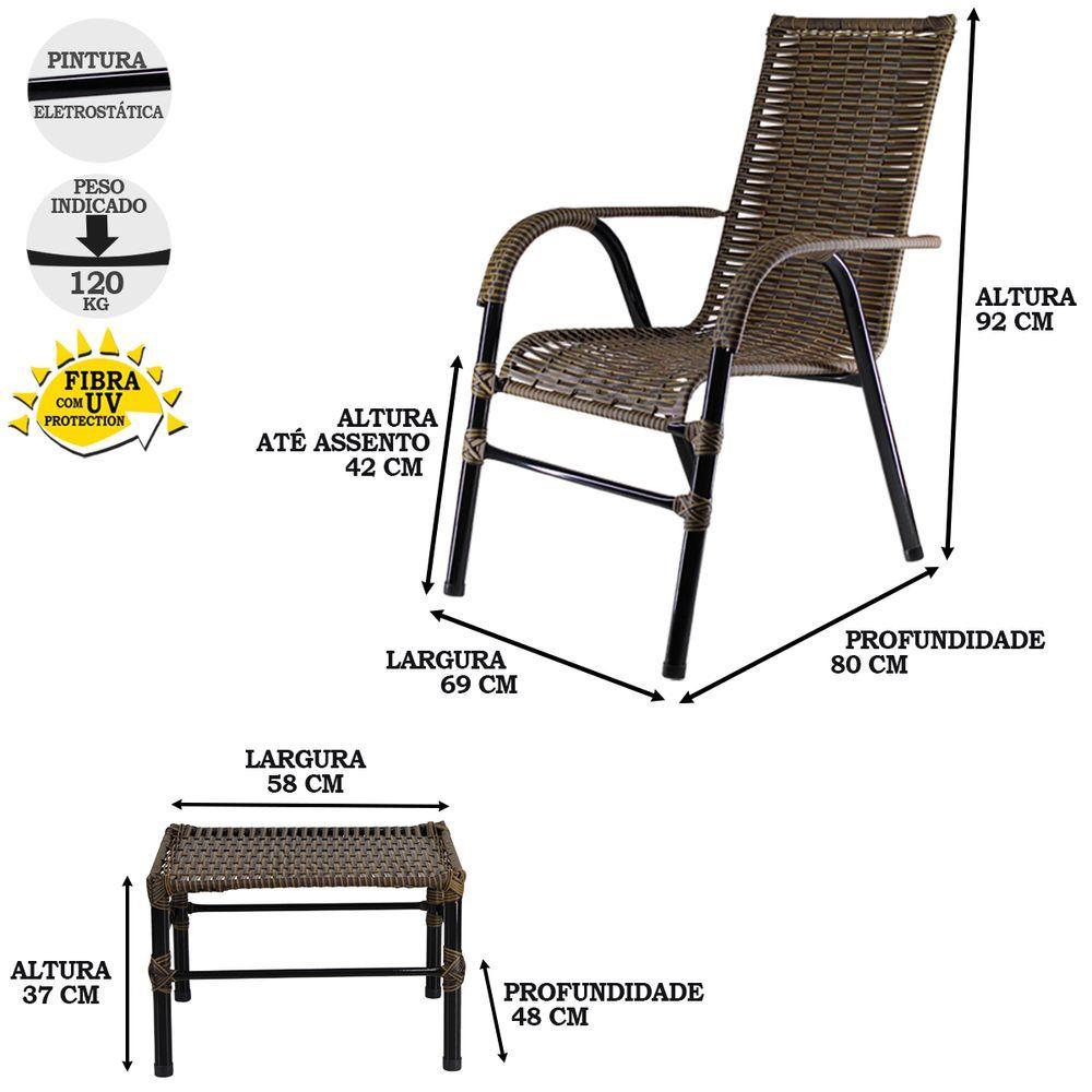 Miniatura Jogo Com 4 Cadeiras E Mesa De Centro Bela Argila
