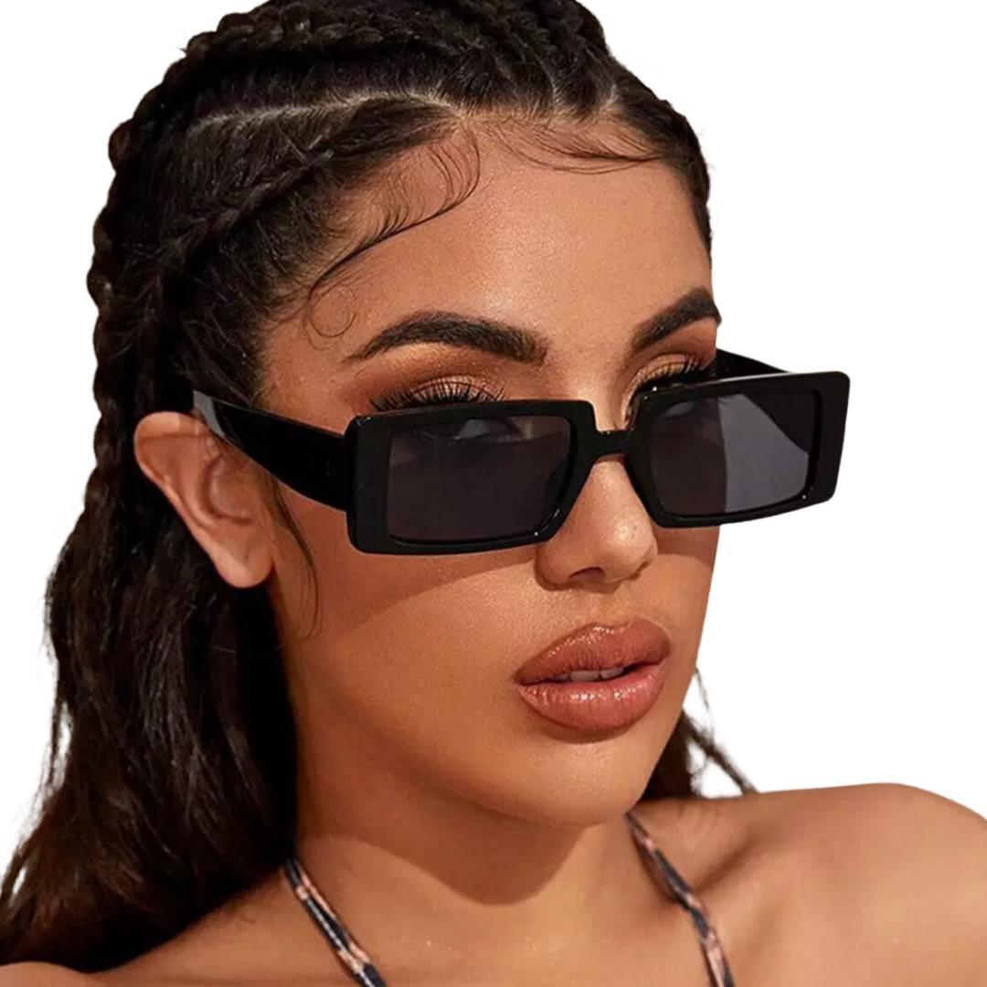 Miniatura Óculos De Sol Hype Vintage Retrô Feminino Masculino Preto