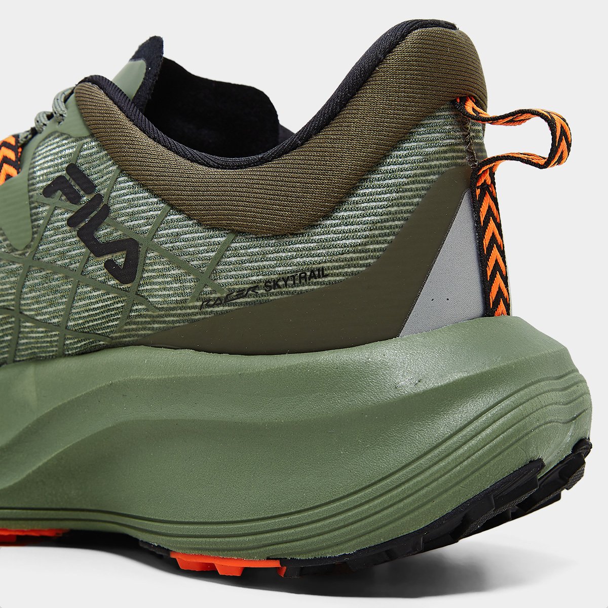 Tênis Fila Racer Skytrail Masculino Preto+Laranja - 38