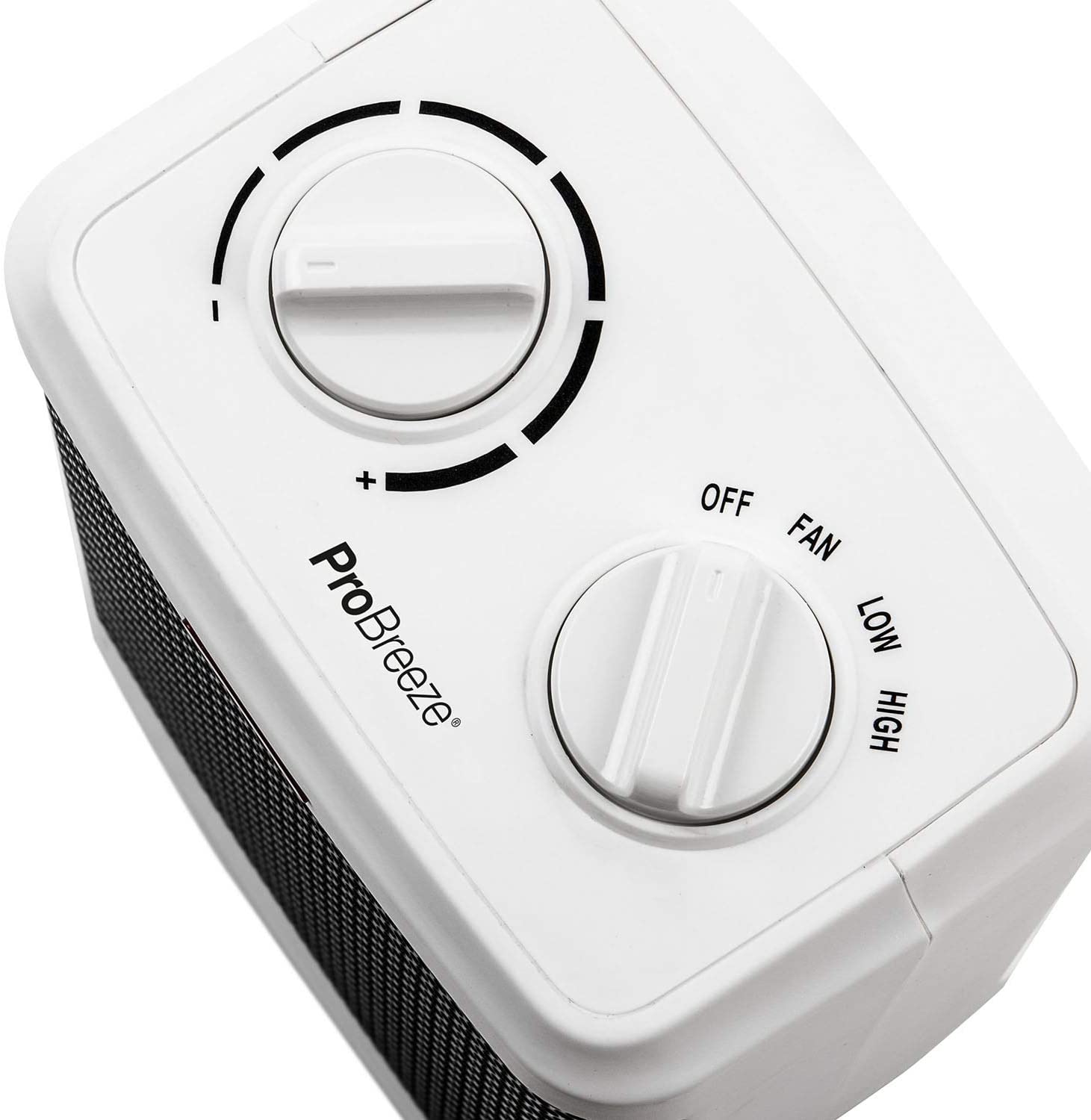Miniatura Pro Breeze PBH09WUS Aquecedor Elétrico Portátil Silencioso 1 10V1500W Branco