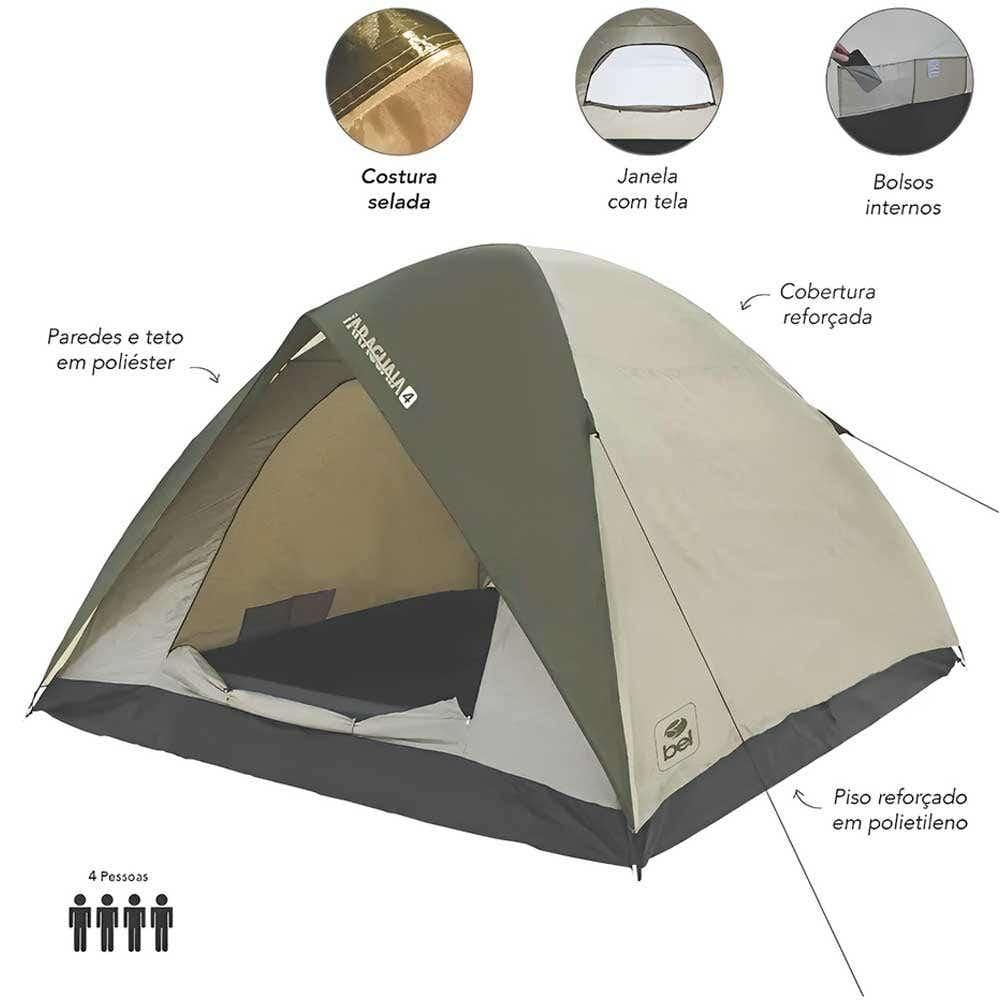 Miniatura Barraca Camping 4 Pessoas Araguaia Premium 101904 BEL