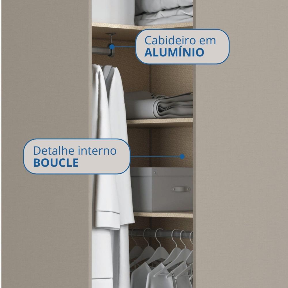 Miniatura Módulo de Canto Oblíquo 1 Porta 3 Prateleiras Elegance Níquel