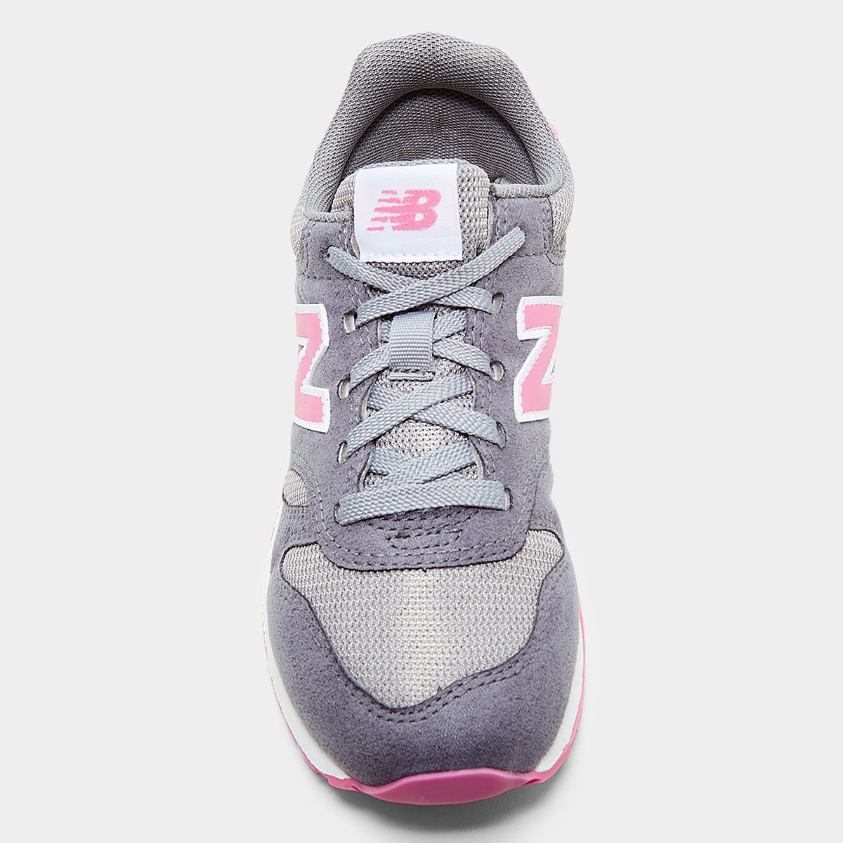 Miniatura Tênis Infantil New Balance 373 Lace Grafite+Rosa - 27