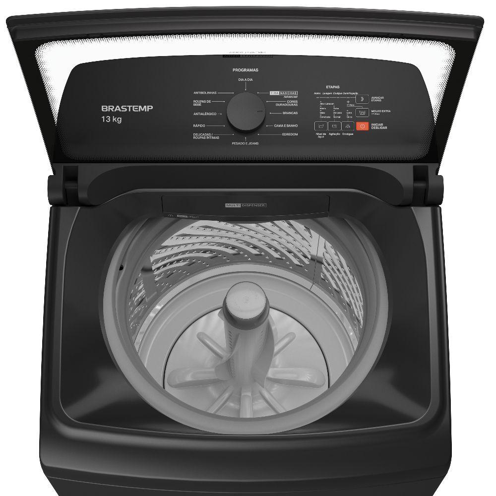 Miniatura Lavadora De Roupas Brastemp Tira Manchas Advanced 13KG 220V Platinum BWK13A9