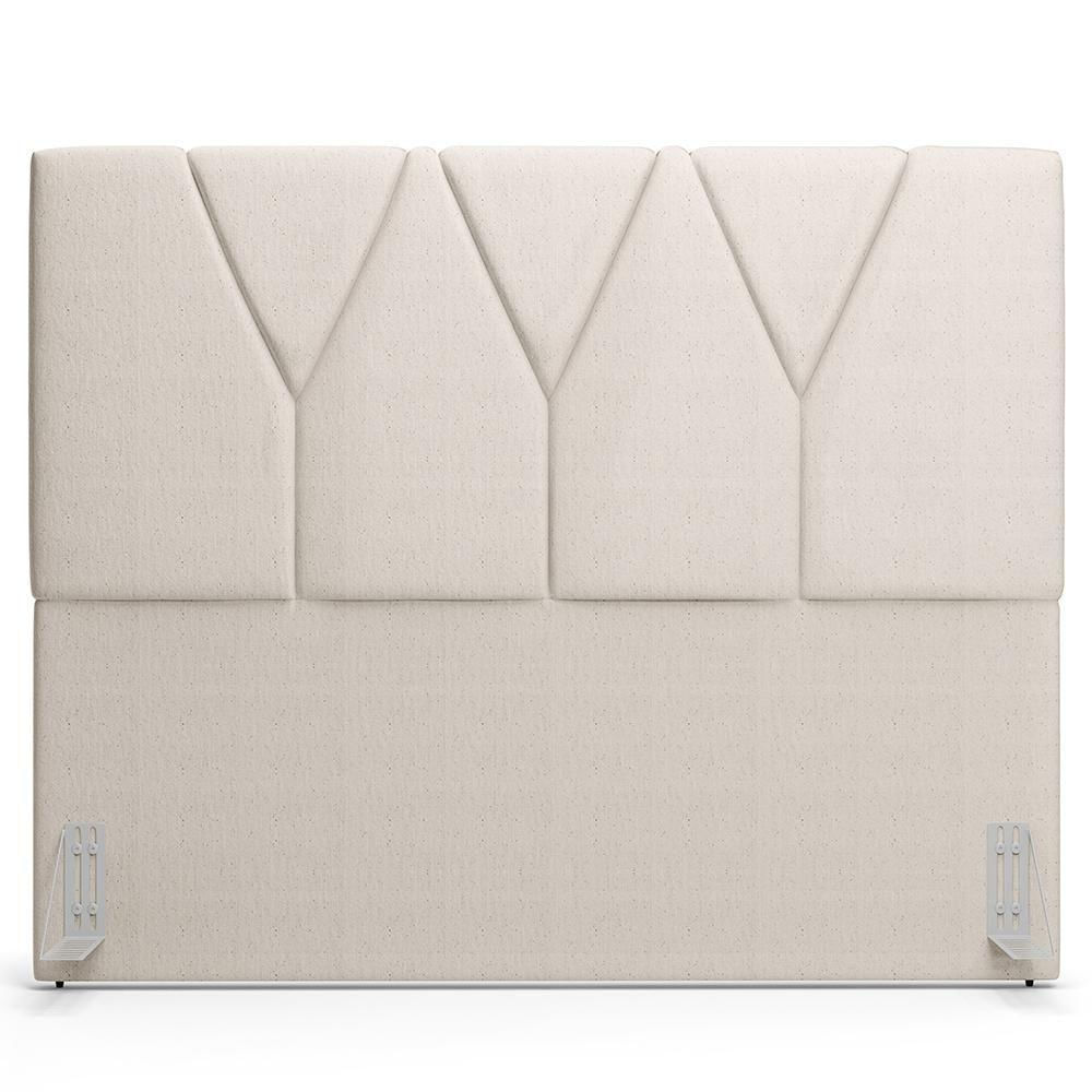 Miniatura Cabeceira Cama Box Casal 140cm Aura Linho W01 Cru - Mpozenato