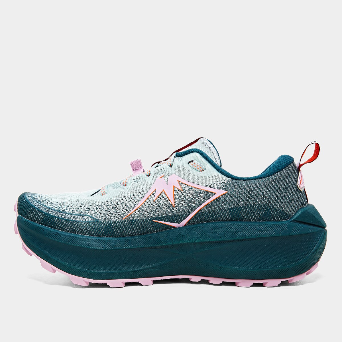 Miniatura Tênis Asics Trabuco Max 4 Feminino Azul+Laranja - 34
